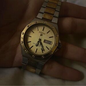 Pulsar Two-Tone Gold and Silver Men's Watch